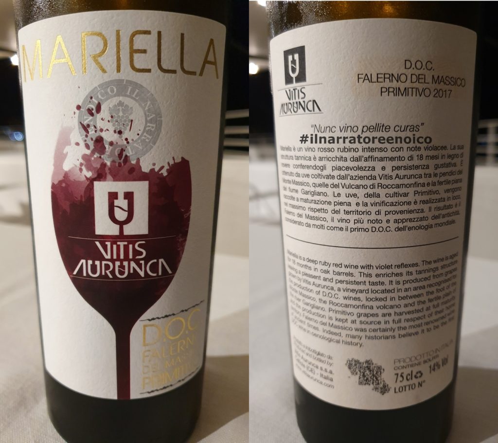 Falerno del Massico Mariella, Vitis Aurunca, 2017